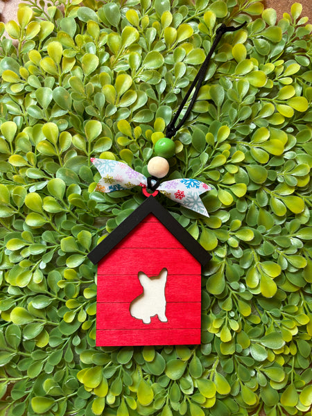 Corgi Dog House Ornament