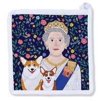 Born to Be Queen With Corgi Potholder