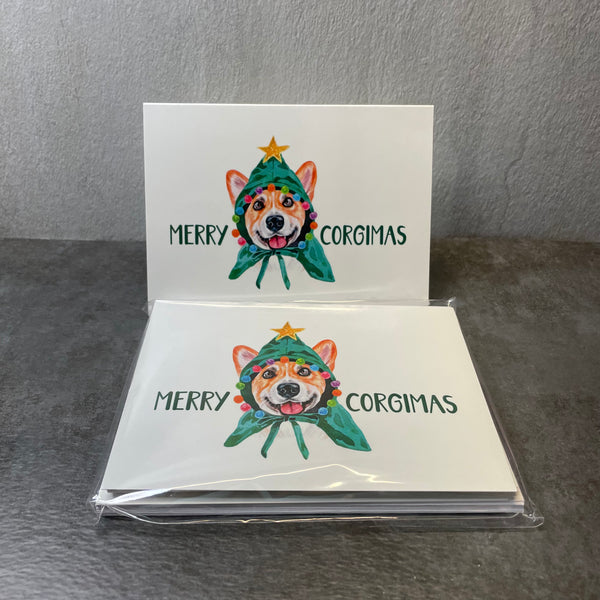 Corgi Christmas Notecard Set